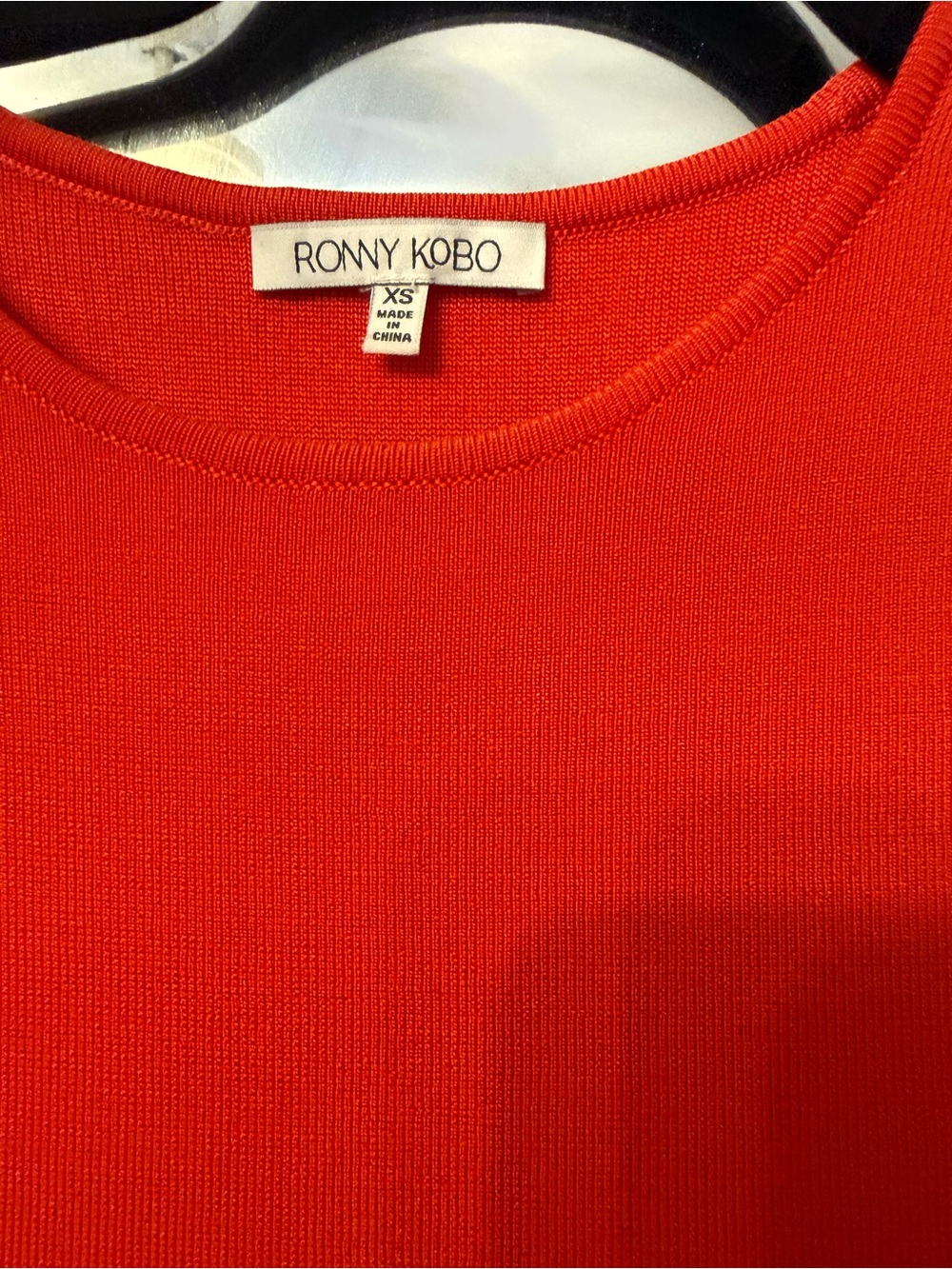 Ronny Kobo Collection Red Crewneck Sweater and skirt set